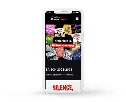 Mock up Mobile - Théâtre Beaulieu à Nantes - AE2