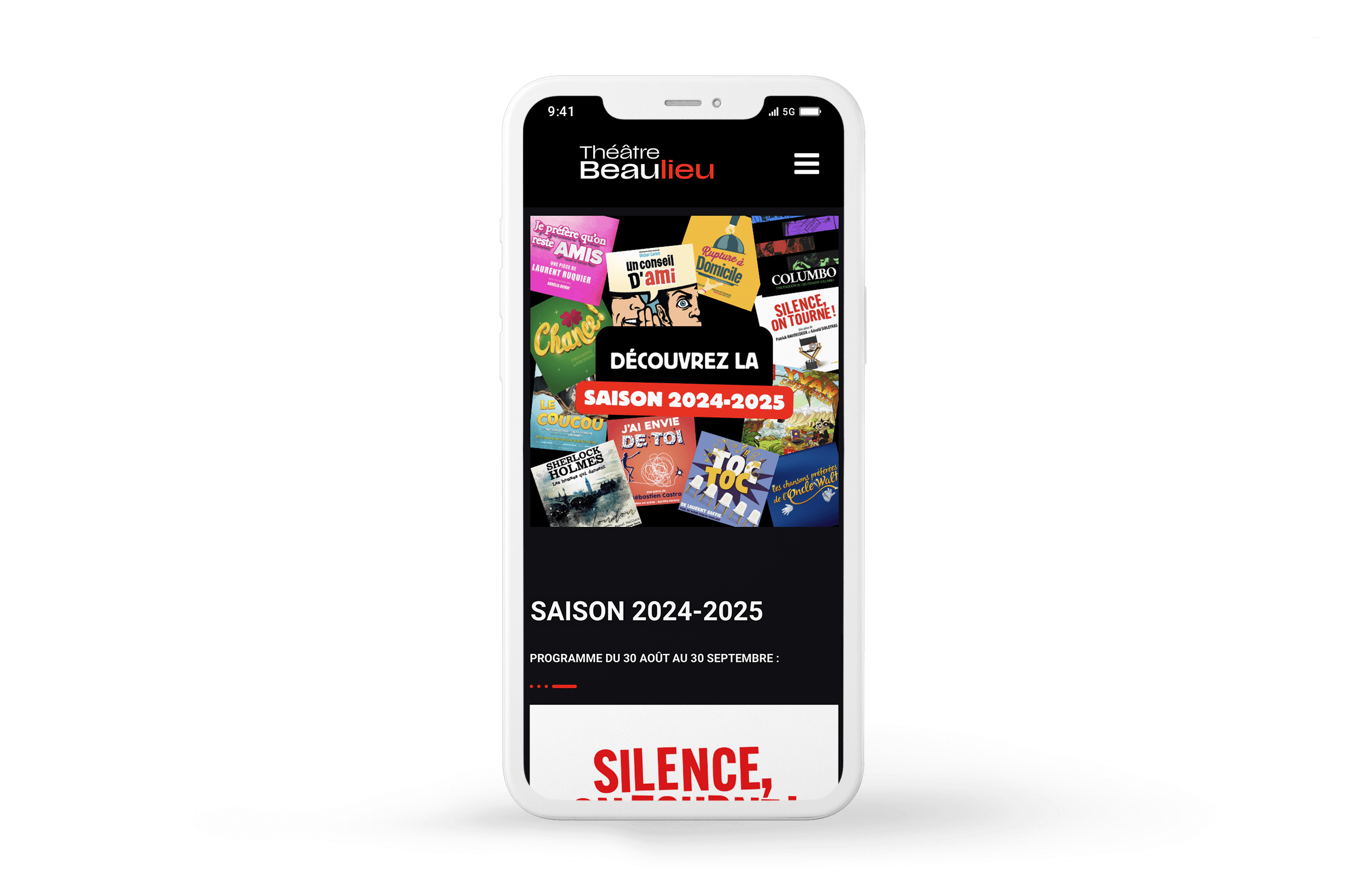 Mock up Mobile - Théâtre Beaulieu à Nantes - AE2