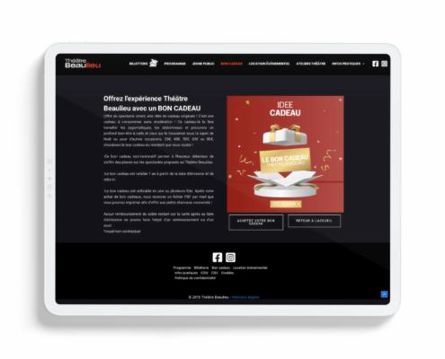 Mock up tablette - Théâtre Beaulieu de Nantes (44) - AE2