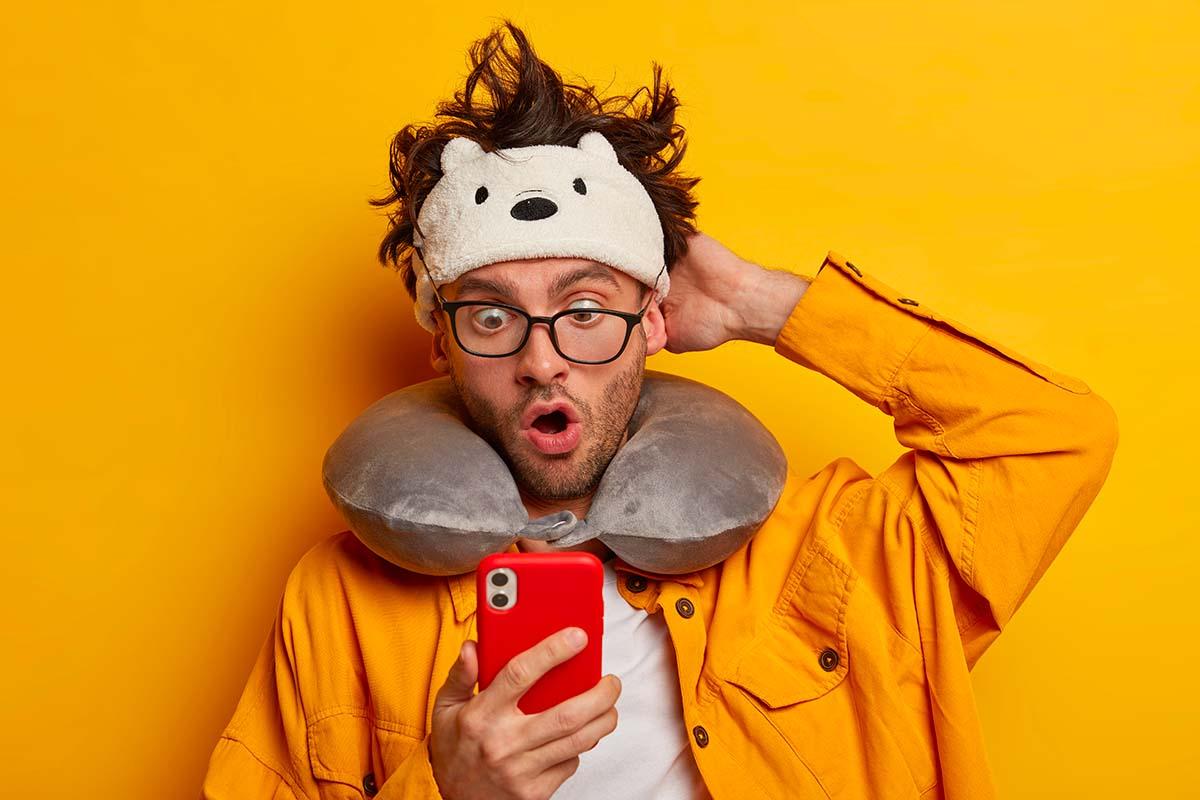 Homme mobile humour - Délivrabilité mail - AE2 blog