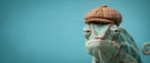 Caméléon à béret - Erreurs de conception web - Blog AE2