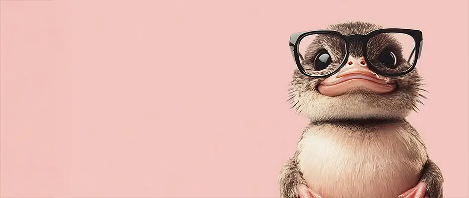 Canard à lunettes - site web accessible - Blog AE2