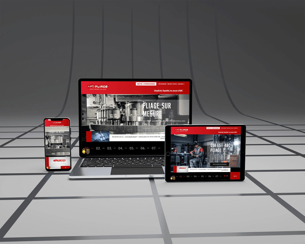 visuel mobile ordi tablette abc pliage -site vitrine wordpress- réalisation AE2