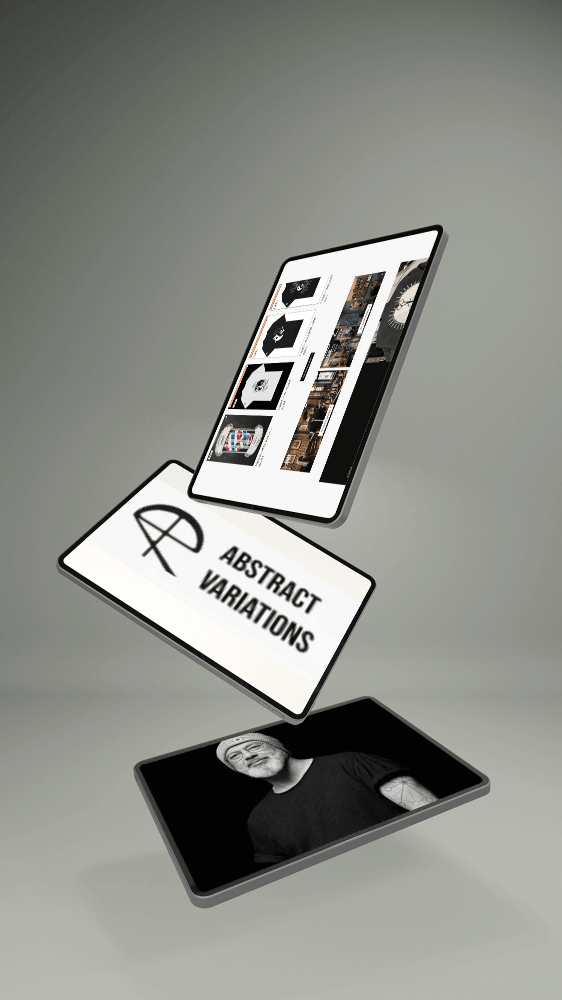 visuel tablette abstract variations -site ecommerce prestashop- réalisation AE2
