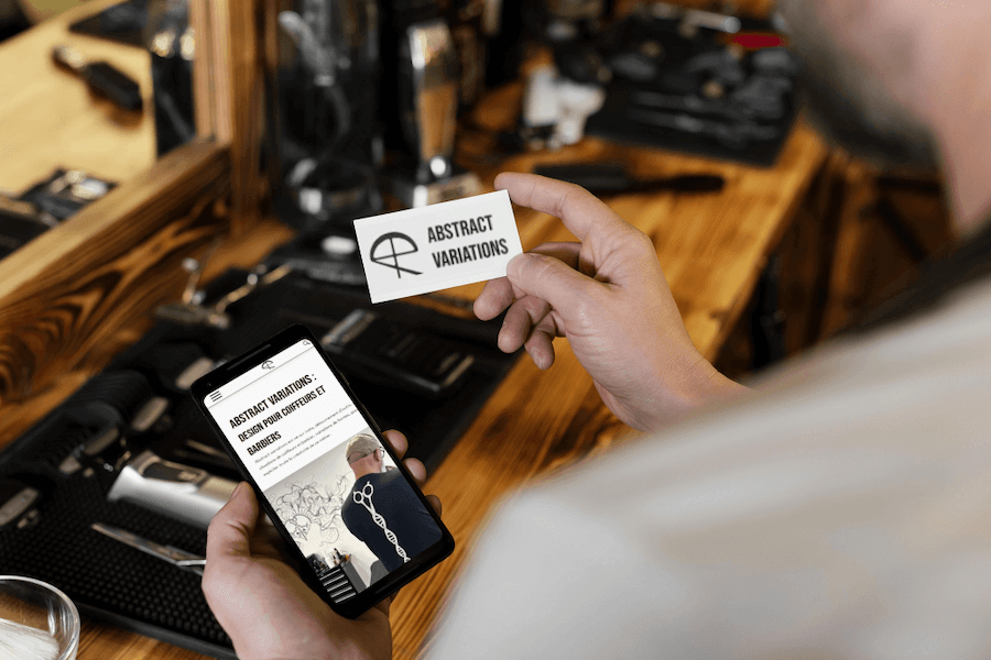 visuel mobile abstract variations -site ecommerce prestashop- réalisation AE2