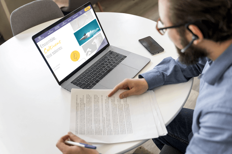 visuel ordi adarborem -site vitrine wordpress- réalisation AE2