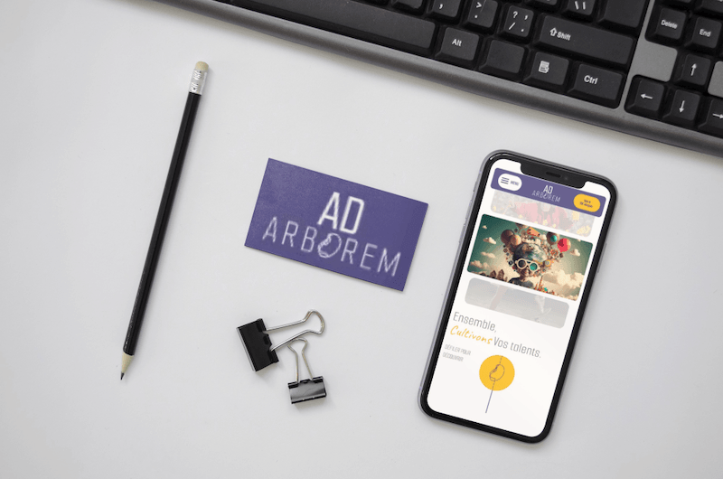 visuel mobile adarborem -site vitrine wordpress- réalisation AE2