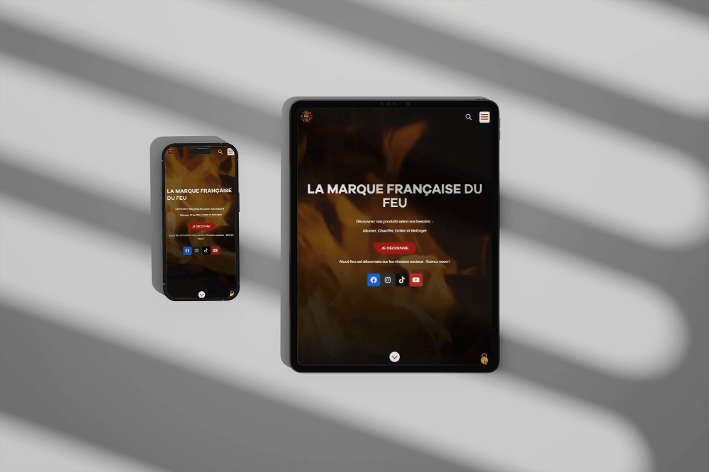 visuel mobile tablette atout feu -site ecommerce prestashop- réalisation AE2