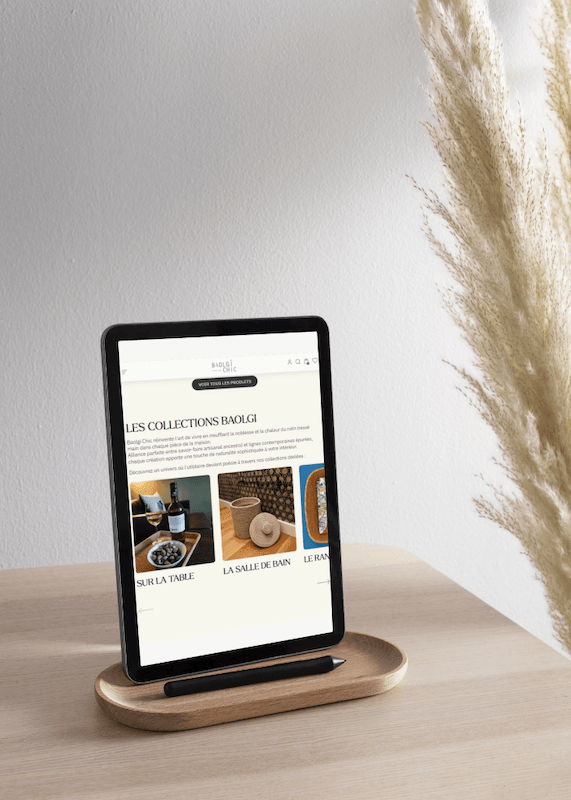 visuel tablette baolgi chic -site ecommerce prestashop- réalisation AE2