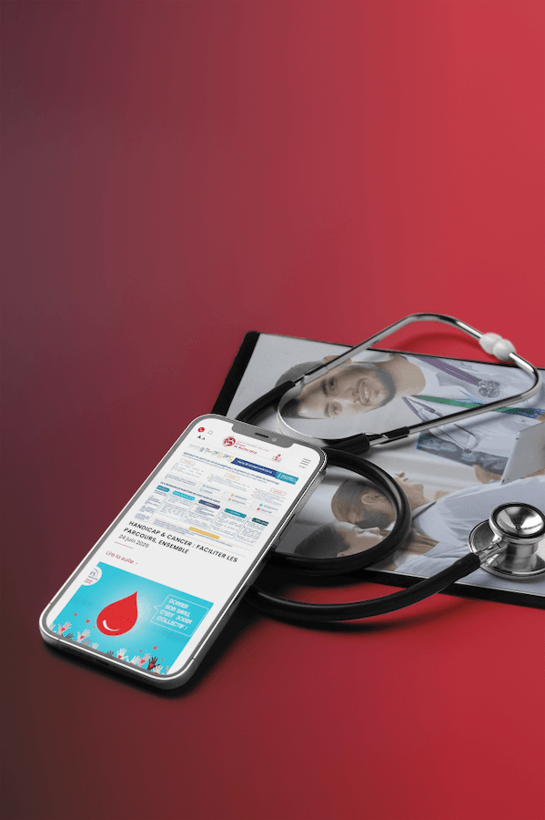 visuel mobile clinique de bonneveine -site vitrine wordpress- réalisation AE2