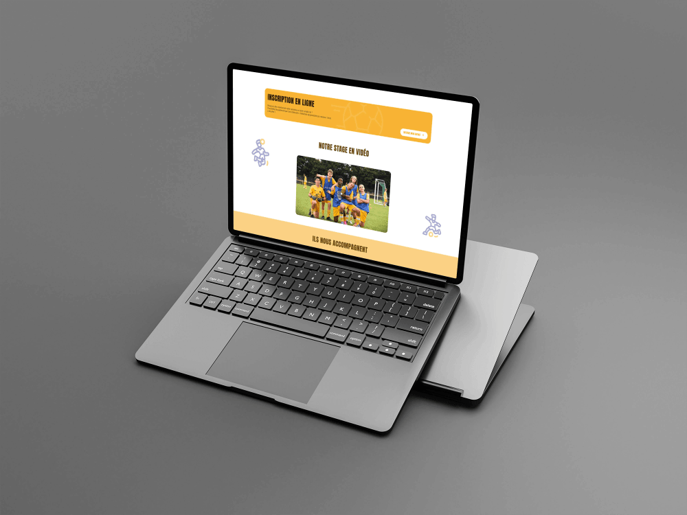 visuel ordi desti'foot -site vitrine wordpress- réalisation AE2