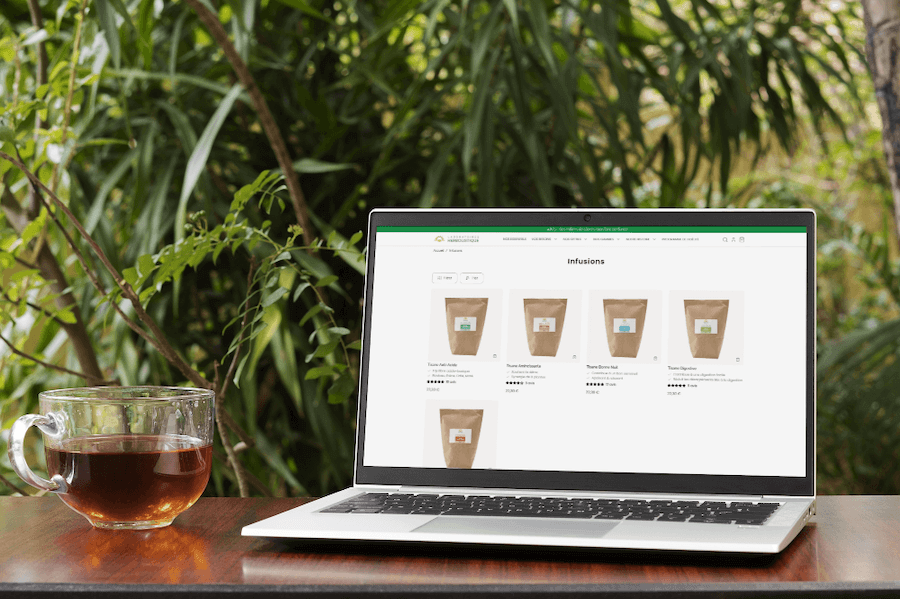 visuel ordi herbolistique -site ecommerce prestashop- réalisation AE2