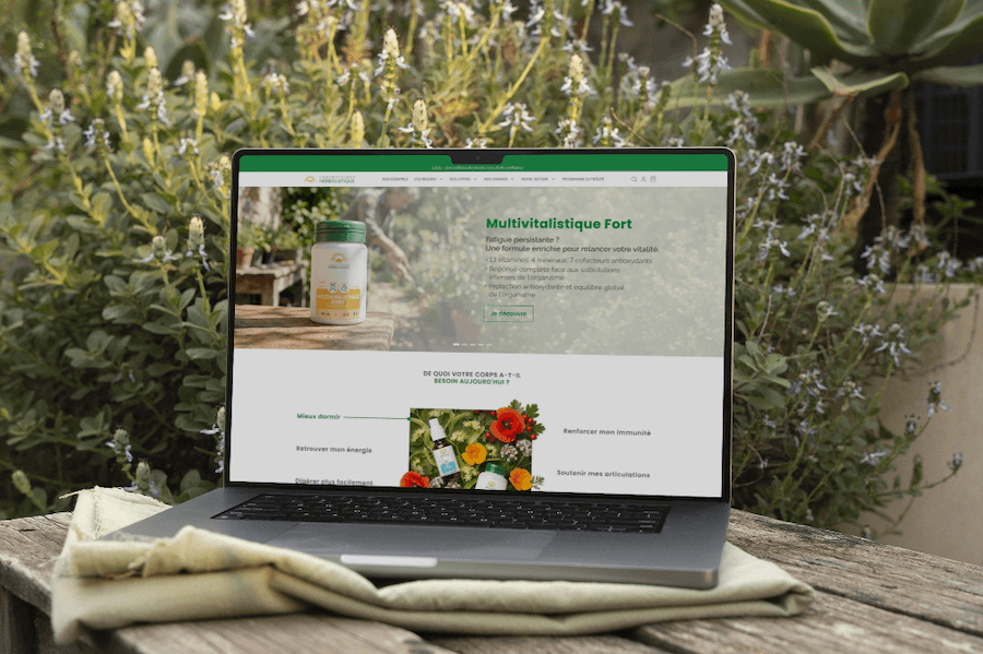 visuel ordi herbolistique -site ecommerce prestashop- réalisation AE2