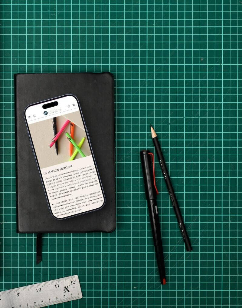 visuel mobile hergane -site ecommerce prestashop- réalisation AE2