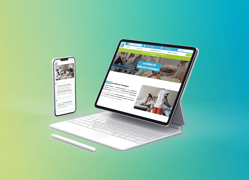 visuel mobile ordi ifm3r -site vitrine wordpress- réalisation AE2