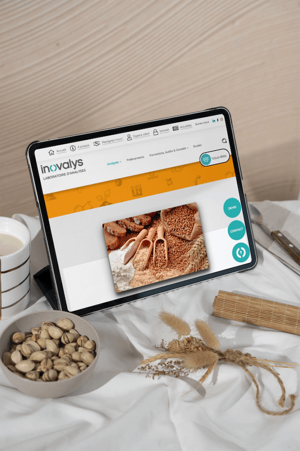 visuel tablette inovalys -site ecommerce prestashop- réalisation AE2