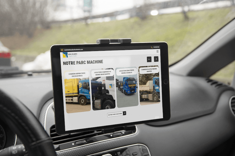 visuel tablette judic atlantic -site vitrine wordpress- réalisation AE2