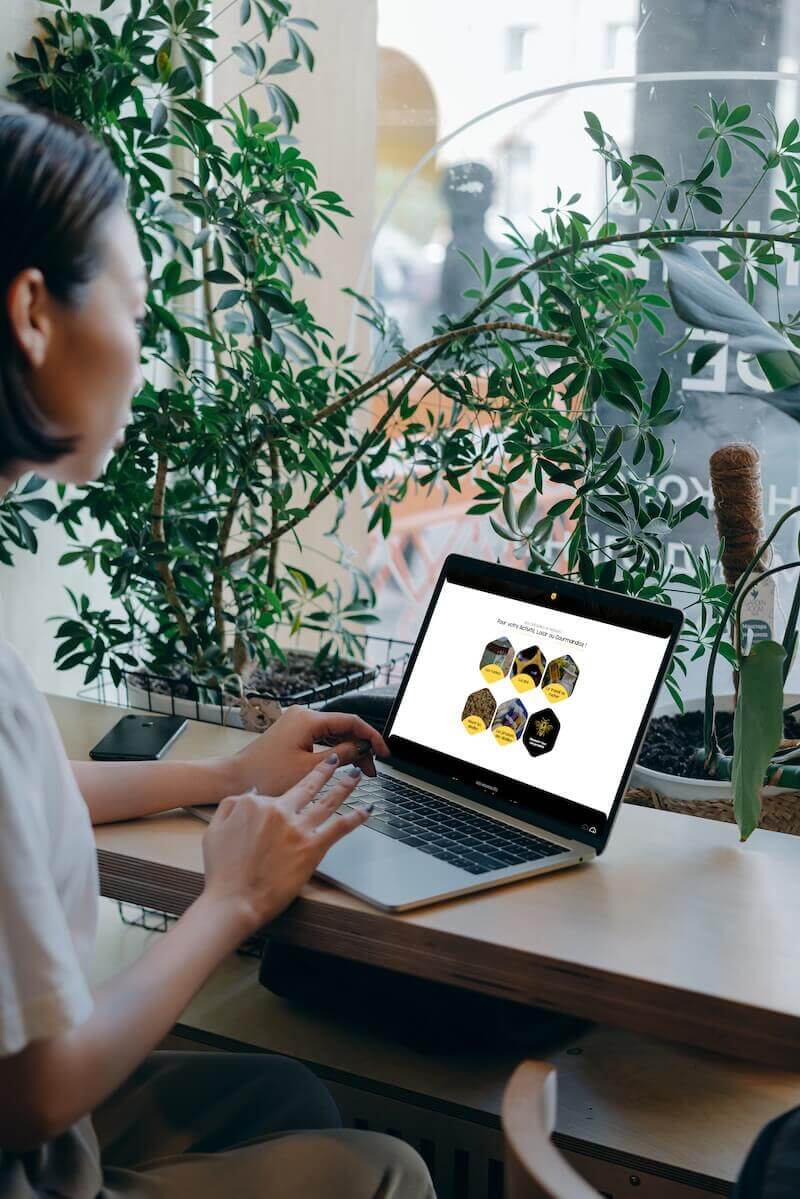 visuel ordi l'atelier des abeilles -site ecommerce prestashop- réalisation AE2