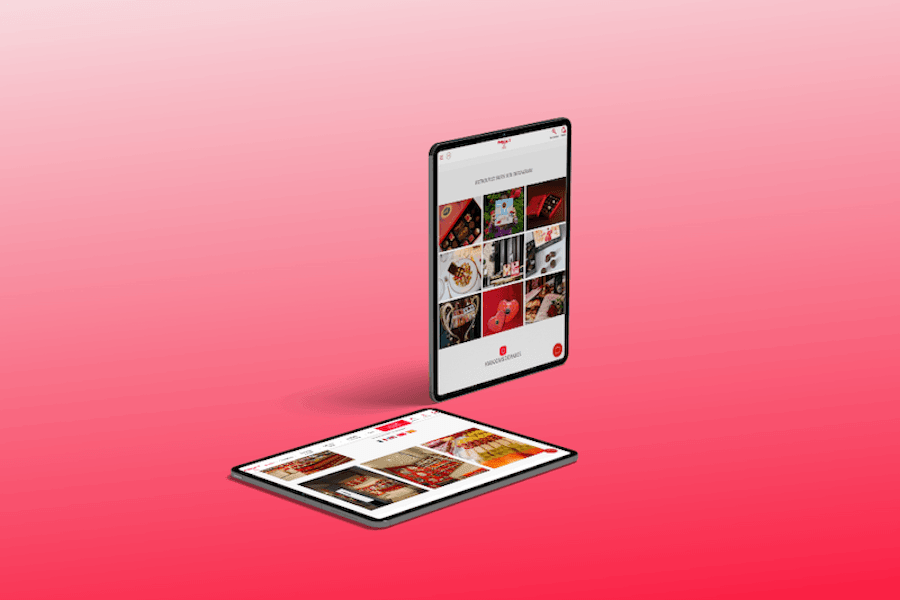 visuel tablette maxim's -site ecommerce prestashop- réalisation AE2