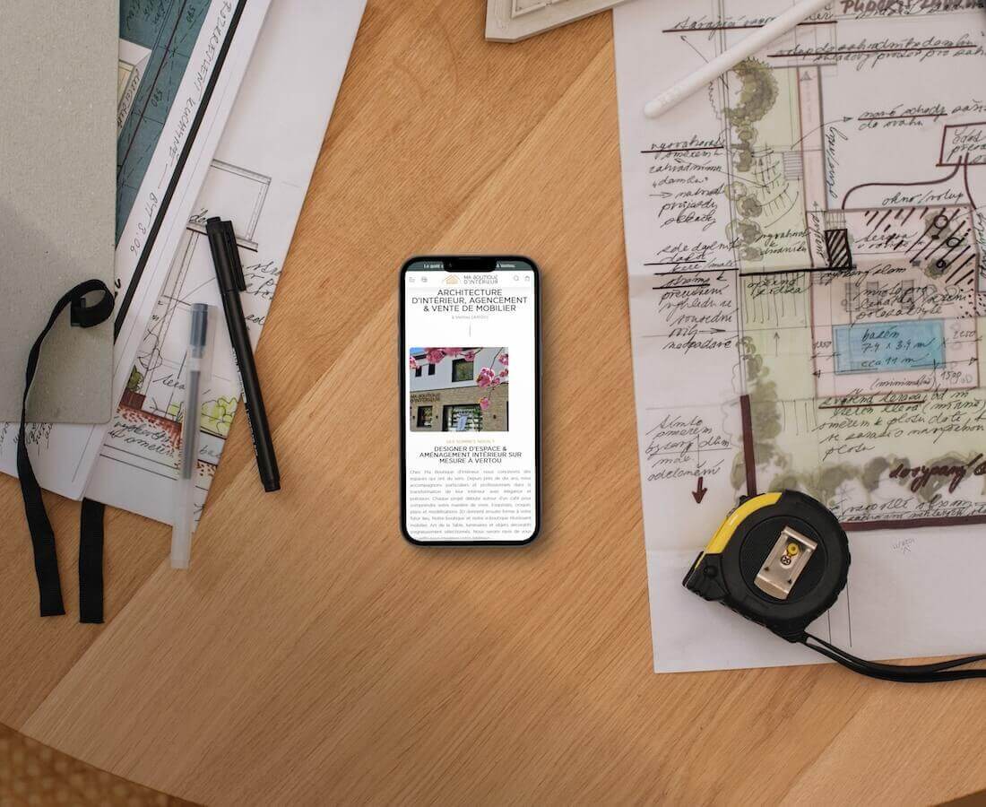 visuel mobile ma boutique d'intérieur -site ecommerce prestashop- réalisation AE2