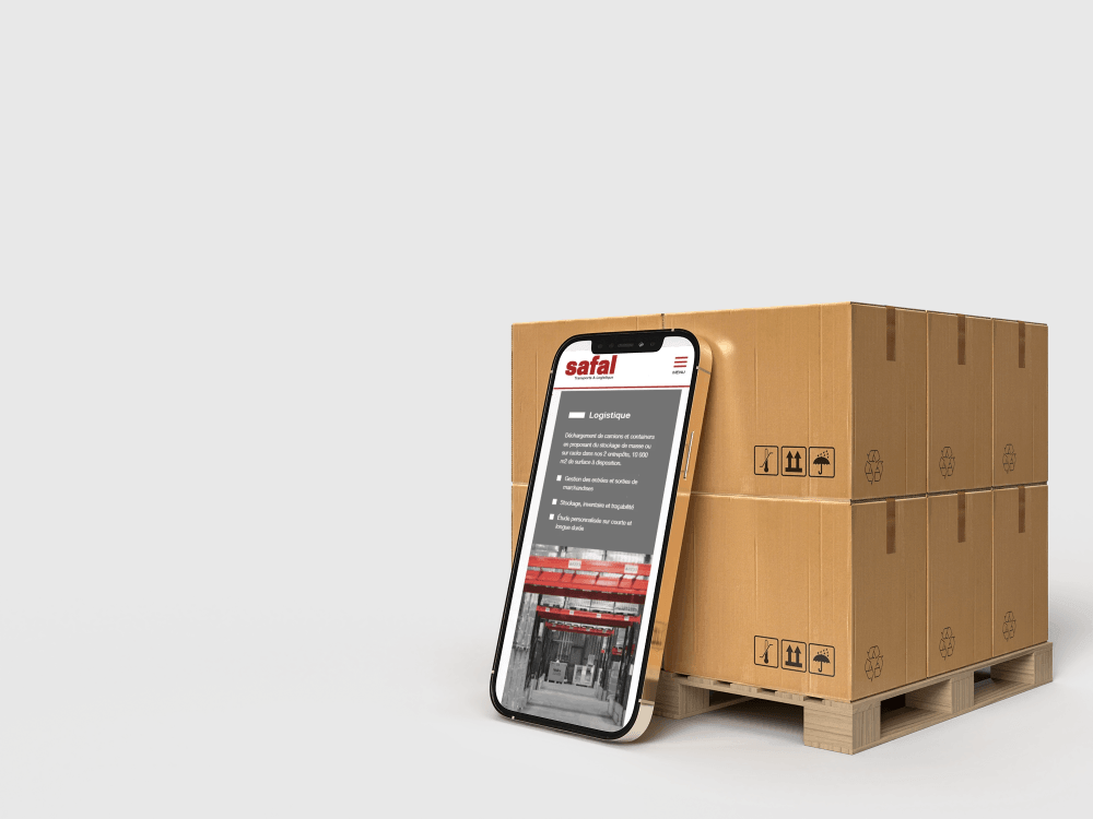 visuel mobile safal -site vitrine wordpress- réalisation AE2